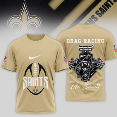 New Orleans Saints | Premium NFL Drag Racing 3D Shirt