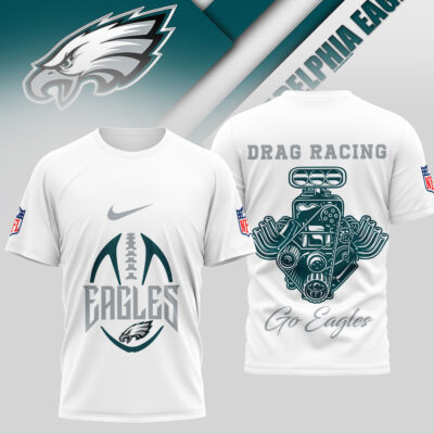 Philadelphia Eagles | Premium NFL Drag Racing 3D Shirt