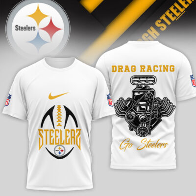 Pittsburgh Steelers | Premium NFL Drag Racing 3D Shirt
