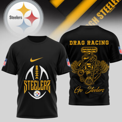 Pittsburgh Steelers | Premium NFL Drag Racing 3D Shirt