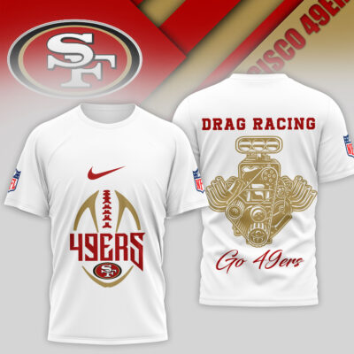 San Francisco 49ers | Premium NFL Drag Racing 3D Shirt