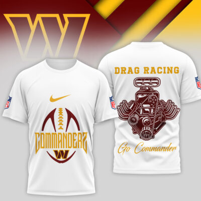 Washington Commanders | Premium NFL Drag Racing 3D Shirt