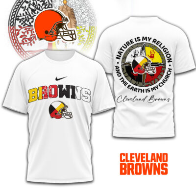 Cleveland Browns | Premium NFL Nature Is My Religion 3D Shirt
