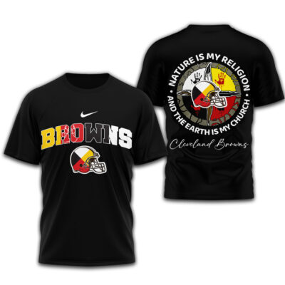 Cleveland Browns | Premium NFL Nature Is My Religion 3D Shirt