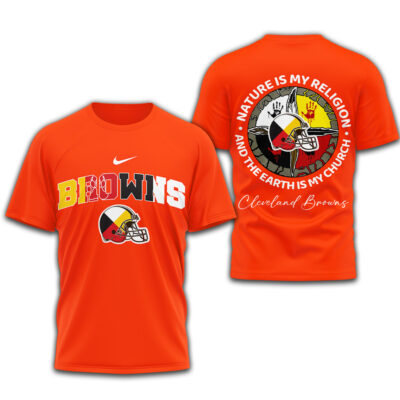 Cleveland Browns | Premium NFL Nature Is My Religion 3D Shirt