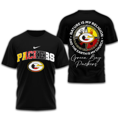 Green Bay Packers | Premium NFL Nature Is My Religion 3D Shirt