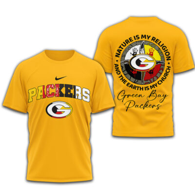 Green Bay Packers | Premium NFL Nature Is My Religion 3D Shirt