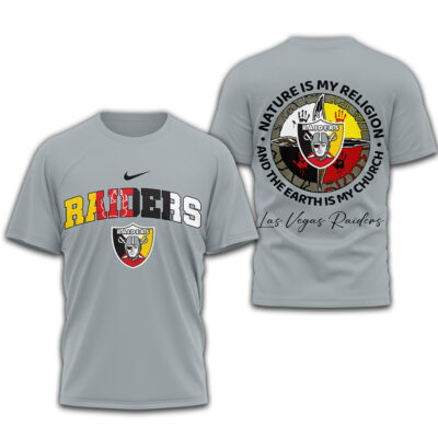 Las Vegas Raiders | Premium NFL Nature Is My Religion 3D Shirt