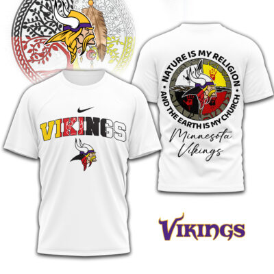Minnesota Vikings | Premium NFL Nature Is My Religion 3D Shirt