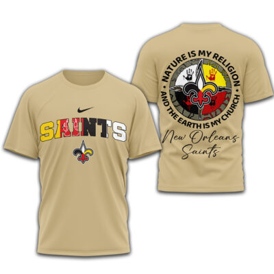 New Orleans Saints | Premium NFL Nature Is My Religion 3D Shirt