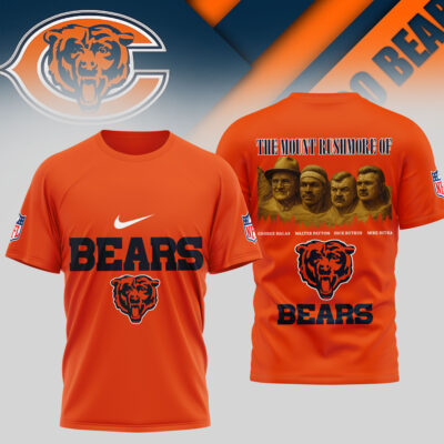 Chicago Bears | Premium NFL The Mount Rushmore 3D Shirt