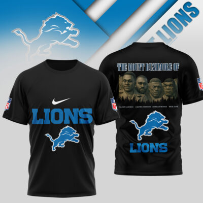 Detroit Lions | Premium NFL The Mount Rushmore 3D Shirt