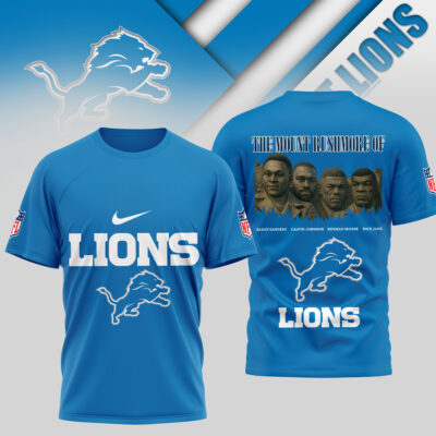 Detroit Lions | Premium NFL The Mount Rushmore 3D Shirt