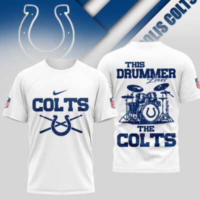 Indianapolis Colts | Premium NFL This Drummer Loves Football 3D Shirt