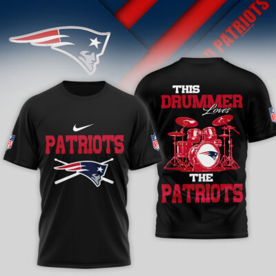 New England Patriots | Premium NFL This Drummer Loves Football 3D Shirt