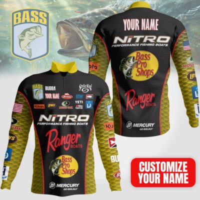 Premium Bassmaster Series Personalized Quarter Zip Long Sleeve