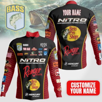 Premium Bassmaster Series Personalized Quarter Zip Long Sleeve