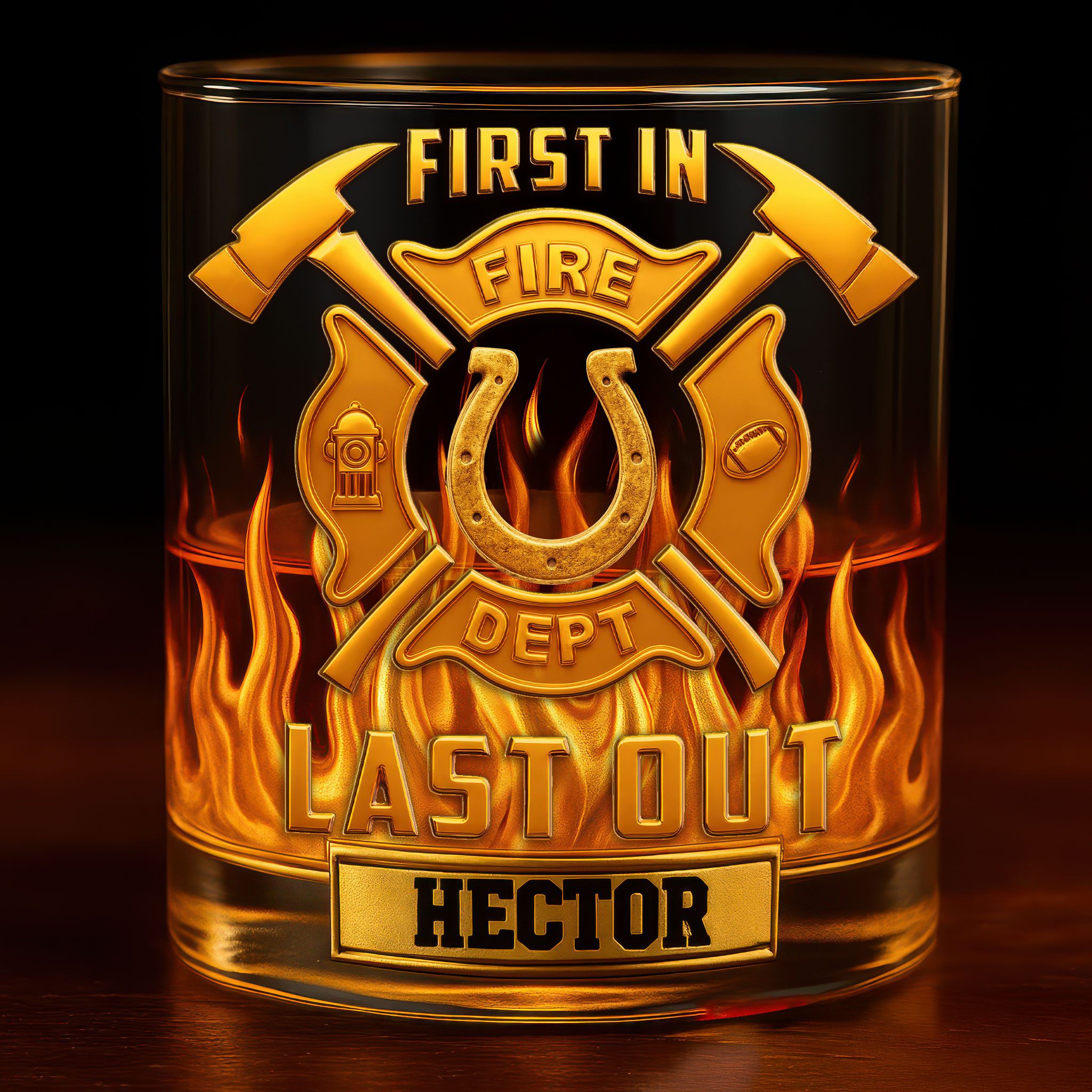 Indianapolis Colts | Premium NFL First In Last Out Whiskey Glass - Image 2