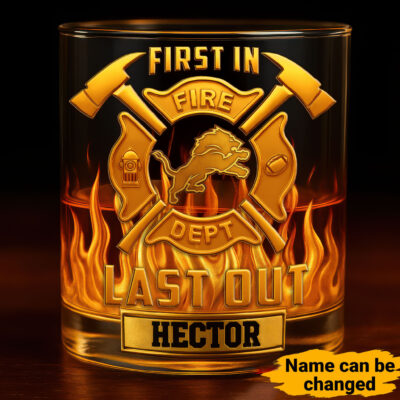Detroit Lions | Premium NFL First In Last Out Whiskey Glass