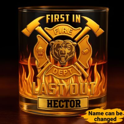 Chicago Bears | Premium NFL First In Last Out Whiskey Glass