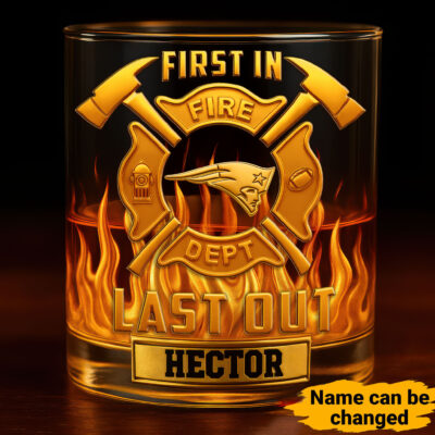 New England Patriots | Premium NFL First In Last Out Whiskey Glass