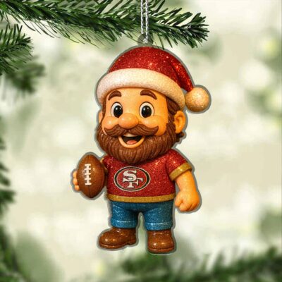 San Francisco 49ers | Premium NFL Football Christmas Ornaments - 5