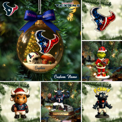Houston Texans | Premium NFL Football Christmas Ornaments