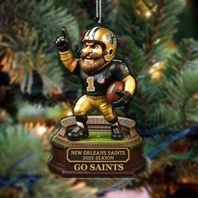 New Orleans Saints | Premium NFL Football Christmas Ornaments - 3