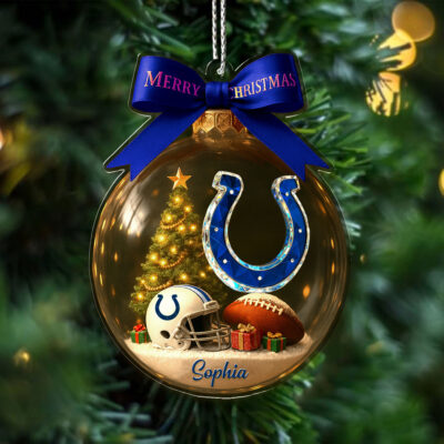 Indianapolis Colts | Premium NFL Football Christmas Ornaments - 1