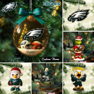 Philadelphia Eagles | Premium NFL Football Christmas Ornaments