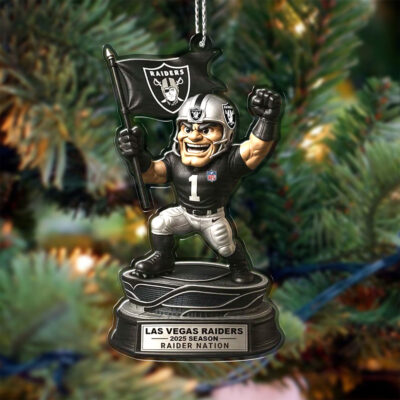 Las Vegas Raiders | Premium NFL Football Christmas Ornaments - 3