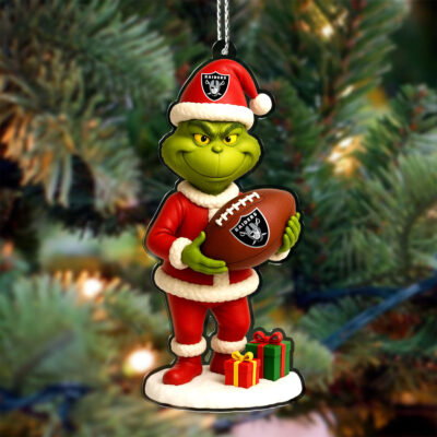 Las Vegas Raiders | Premium NFL Football Christmas Ornaments - 4