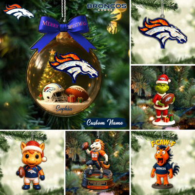 Denver Broncos | Premium NFL Football Christmas Ornaments