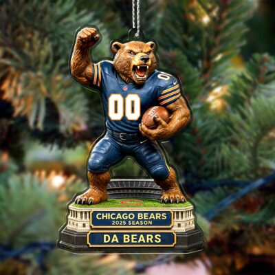 Chicago Bears | Premium NFL Football Christmas Ornaments - 3