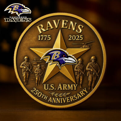 Baltimore Ravens | Premium NFL U.S Army Anniversary Coin - 3 Pack (Save 35%)