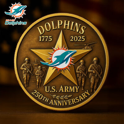 Miami Dolphins | Premium NFL U.S Army Anniversary Coin - 2 Pack