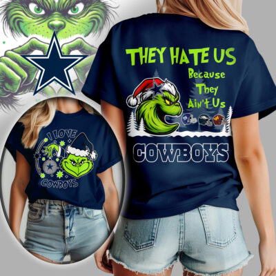 Dallas Cowboys | Premium NFL They Hate Us Grinch Women Shirt