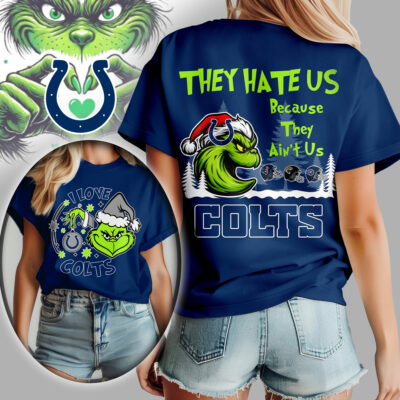 Indianapolis Colts | Premium NFL They Hate Us Grinch Women Shirt