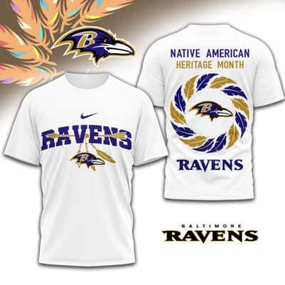 Baltimore Ravens | Premium NFL Native American Heritage Month 3D Shirt