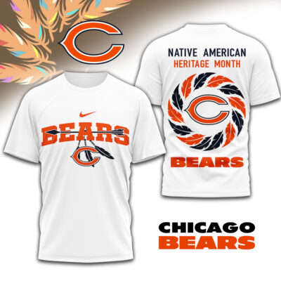 Chicago Bears | Premium NFL Native American Heritage Month 3D Shirt