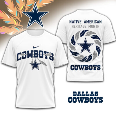 Dallas Cowboys | Premium NFL Native American Heritage Month 3D Shirt