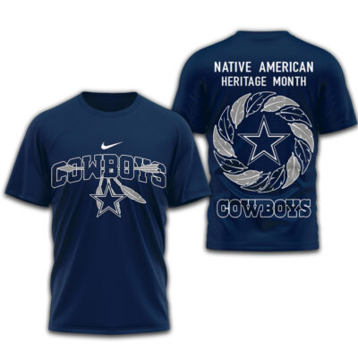 Dallas Cowboys | Premium NFL Native American Heritage Month 3D Shirt