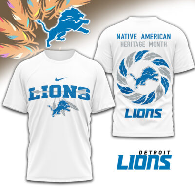 Detroit Lions | Premium NFL Native American Heritage Month 3D Shirt
