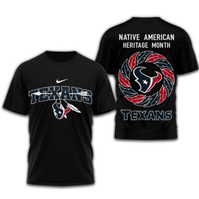 Houston Texans | Premium NFL Native American Heritage Month 3D Shirt