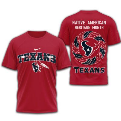 Houston Texans | Premium NFL Native American Heritage Month 3D Shirt
