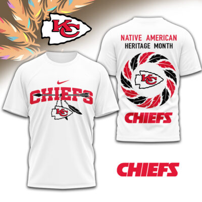 Kansas City Chiefs | Premium NFL Native American Heritage Month 3D Shirt