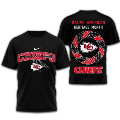 Kansas City Chiefs | Premium NFL Native American Heritage Month 3D Shirt