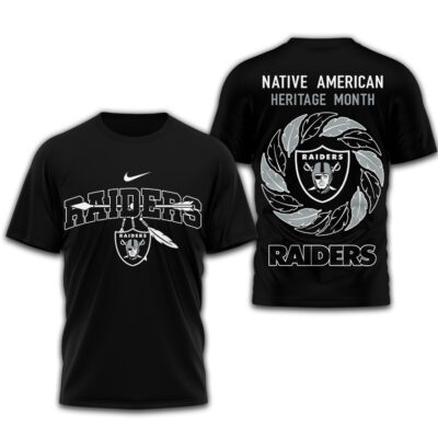 Las Vegas Raiders | Premium NFL Native American Heritage Month 3D Shirt