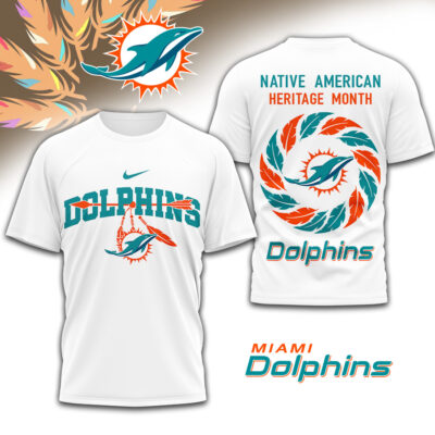 Miami Dolphins | Premium NFL Native American Heritage Month 3D Shirt