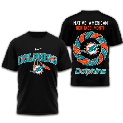 Miami Dolphins | Premium NFL Native American Heritage Month 3D Shirt
